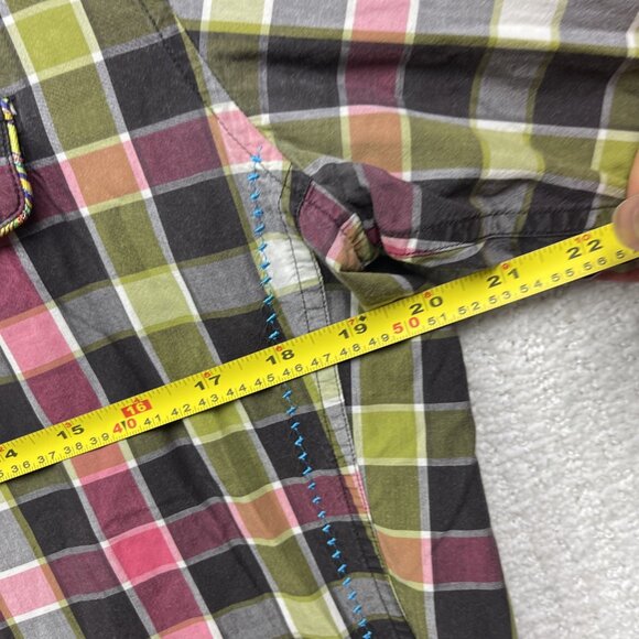 Robert Graham Men's Size L Pink / Green The Freshly Laundered Button Up Shirt - Picture 7 of 13